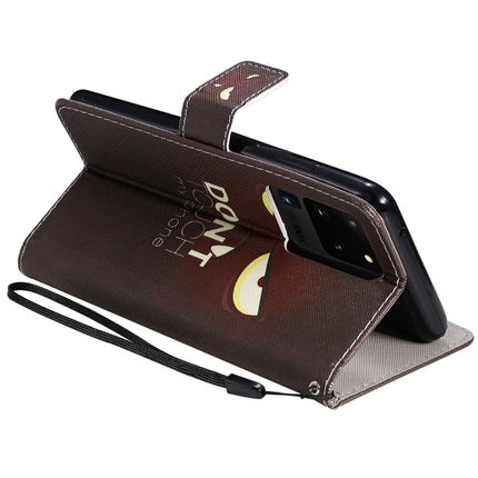 For Galaxy S20 Ultra Painting Horizontal Flip Leather Case with Holder & Card Slot & Lanyard(Eye)-garmade.com