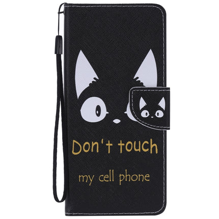 For Galaxy S20 Ultra Painting Horizontal Flip Leather Case with Holder & Card Slot & Lanyard(Cat Ears)-garmade.com