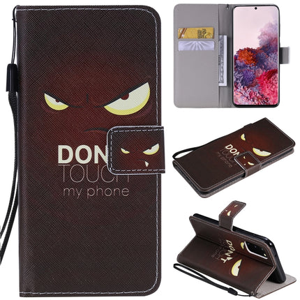 For Galaxy S20 Painting Horizontal Flip Leather Case with Holder & Card Slot & Lanyard(Eye)-garmade.com
