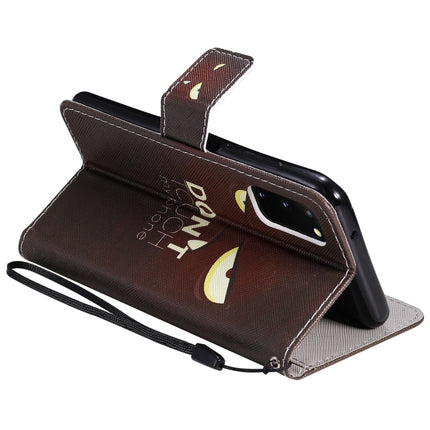 For Galaxy S20 Painting Horizontal Flip Leather Case with Holder & Card Slot & Lanyard(Eye)-garmade.com