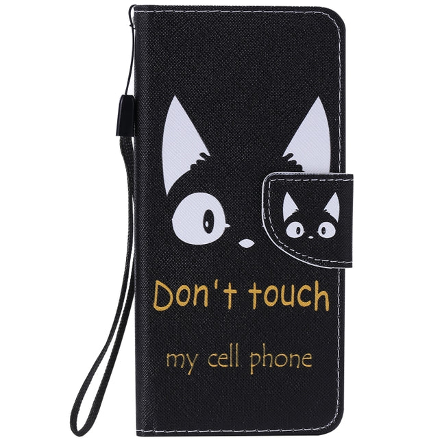For Galaxy S20 Painting Horizontal Flip Leather Case with Holder & Card Slot & Lanyard(Cat Ears)-garmade.com