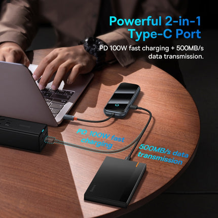 Baseus Extreme II WKJZ010013 4 in 1 USB-C / Type-C to USB3.0x3+USB-C / Type-C HUB Adapter(Space Grey)-garmade.com