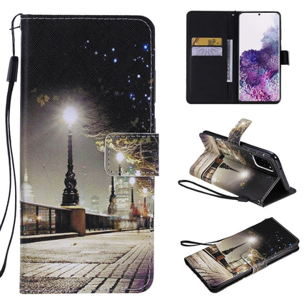 For Galaxy S20+ Painting Horizontal Flip Leather Case with Holder & Card Slot & Lanyard(Cityscape)-garmade.com