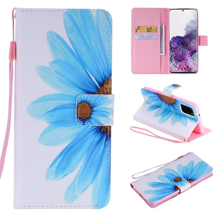 For Galaxy S20+ Painting Horizontal Flip Leather Case with Holder & Card Slot & Lanyard(Sunflower)-garmade.com