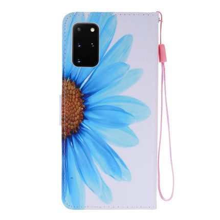 For Galaxy S20+ Painting Horizontal Flip Leather Case with Holder & Card Slot & Lanyard(Sunflower)-garmade.com