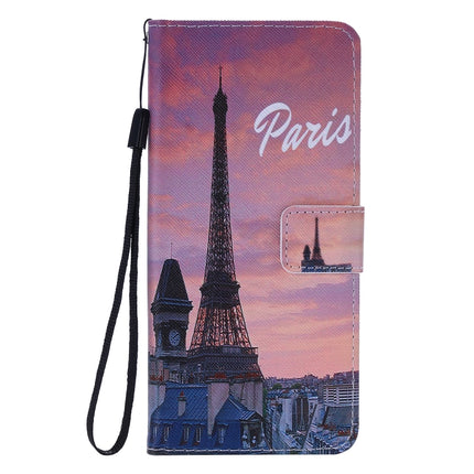 For Galaxy S20+ Painting Horizontal Flip Leather Case with Holder & Card Slot & Lanyard(Eiffel Tower)-garmade.com