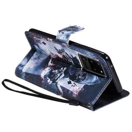 For Galaxy S20 Ultra Painting Horizontal Flip Leather Case with Holder & Card Slot & Lanyard(Magician)-garmade.com