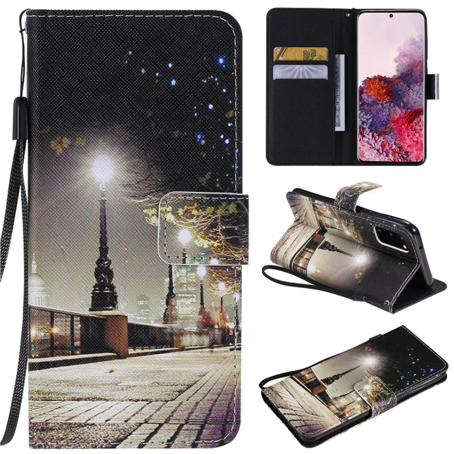 For Galaxy S20 Painting Horizontal Flip Leather Case with Holder & Card Slot & Lanyard(Cityscape)-garmade.com