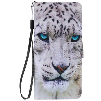 For Galaxy S20 Painting Horizontal Flip Leather Case with Holder & Card Slot & Lanyard(White Leopard)-garmade.com