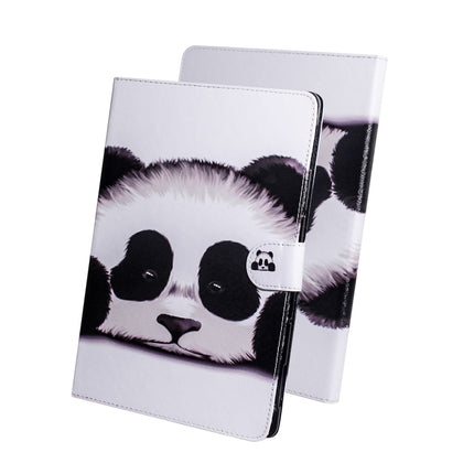 For Galaxy Tab S6 Lite P610 / P615 Colored Drawing Horizontal Flip Leather Case with Holder & Card Slot & Wallet(Panda)-garmade.com