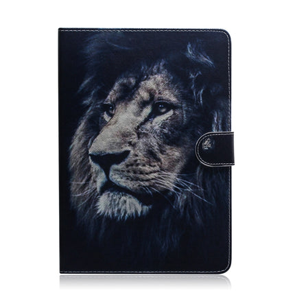 For Galaxy Tab S6 Lite P610 / P615 Colored Drawing Horizontal Flip Leather Case with Holder & Card Slot & Wallet(Lion)-garmade.com