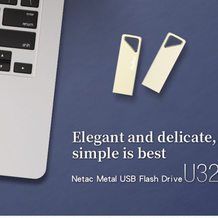 Netac U326 64GB USB 2.0 Compact and Portable Zinc Alloy U Disk-garmade.com