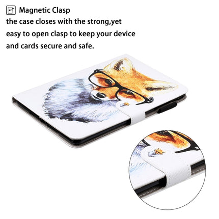 For Galaxy Tab A 8.0 (2019) T290 Cross Texture Painted Horizontal Leather Case with Sleep / Wake-up Function & Card Slot & Holder & Wallet(Fox)-garmade.com