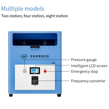 TBK 938M Multi-station Mobile Phone Screen Water Mill Polishing Machine(AU Plug)-garmade.com