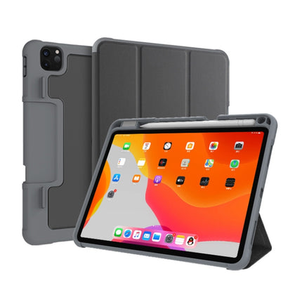 For iPad Pro 11 2022 / 2021 / 2020 Mutural Horizontal Flip Leather Tablet Case with Holder & Pen Slot(Black)-garmade.com