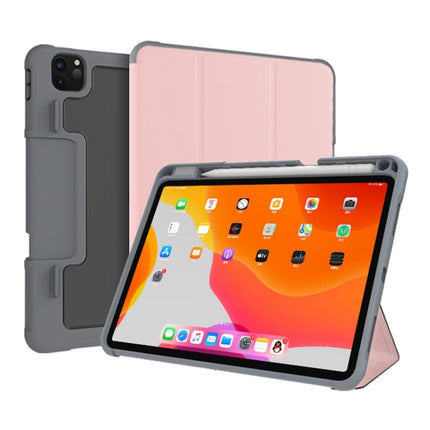 For iPad Pro 11 2022 / 2021 / 2020 Mutural Horizontal Flip Leather Tablet Case with Holder & Pen Slot(Rose Gold)-garmade.com