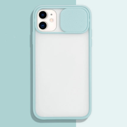 For iPhone 11 Sliding Camera Cover Design TPU Protective Case(Sky Blue)-garmade.com