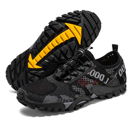 9322 Men Thick Soled Outdoor River Tracing Hiking Shoes, Size:38(Black)-garmade.com