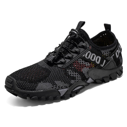 9322 Men Thick Soled Outdoor River Tracing Hiking Shoes, Size:41(Black)-garmade.com