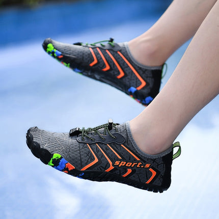 999 Lovers Style Soft Sole Outdoor Beach River Hiking Shoes, Size:42(Dark Blue)-garmade.com