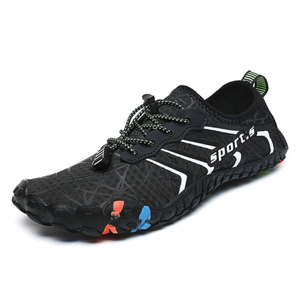 999 Lovers Style Soft Sole Outdoor Beach River Hiking Shoes, Size:46(Black)-garmade.com