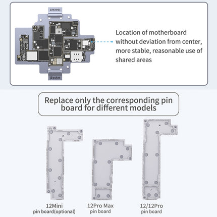 Qianli iSocket Motherboard Layered Test Fixture For iPhone 12 Series-garmade.com