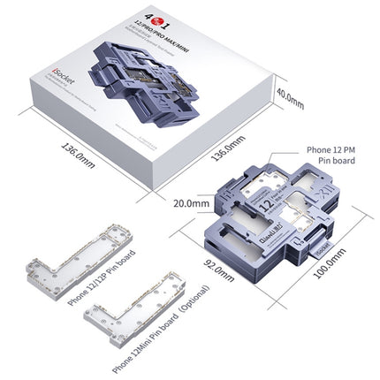 Qianli iSocket Motherboard Layered Test Fixture For iPhone 12 Series-garmade.com