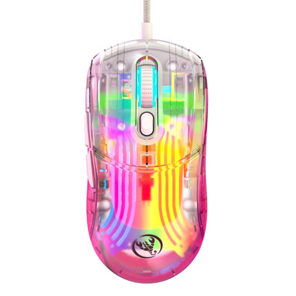 X400 7 Keys Transparent RGB Wired Gaming Mouse-garmade.com