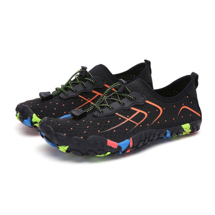 1888 Outdoor Hiking Sports and Anti-skid Wading Shoes, Size:35(Black Orange)-garmade.com