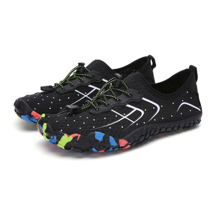 1888 Outdoor Hiking Sports and Anti-skid Wading Shoes, Size:35(Black Silver)-garmade.com