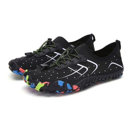 1888 Outdoor Hiking Sports and Anti-skid Wading Shoes, Size:40(Black Silver)-garmade.com