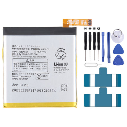 For Sharp R1 3550mAh Battery Replacement UBAT I A280AFN1-garmade.com