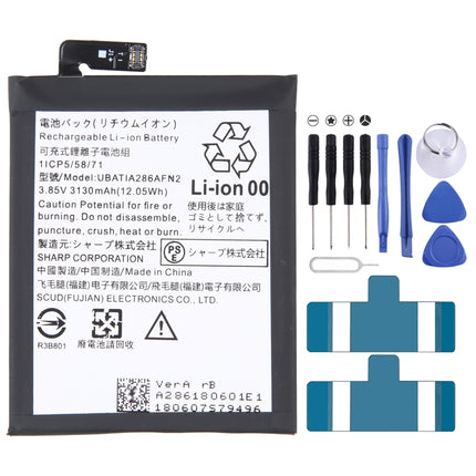 For Sharp AQUOS R2 zero 1 SH-03K 3130mAh Battery Replacement UBATIA286AFN2-garmade.com