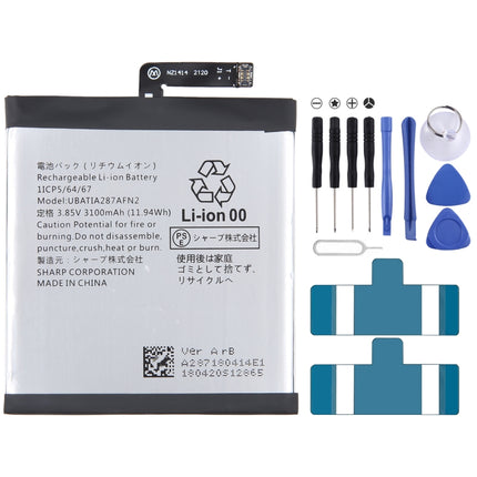 For Sharp Aquos V HE384 3100mAh Battery Replacement UBAT I A287AFN2-garmade.com