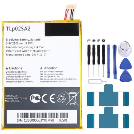 For Alcatel S960T y900 Y710 2500mAh Battery Replacement TLP025A2-garmade.com