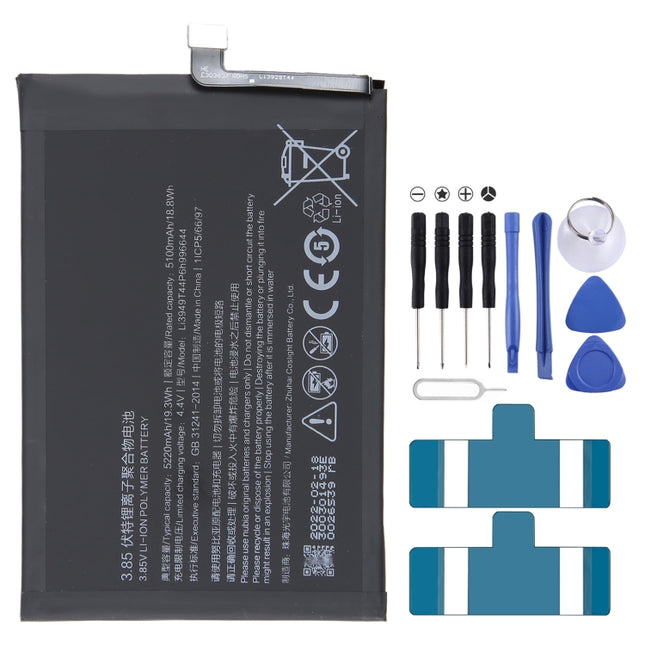 For ZTE Nubia Red Magic 3 / 3S NX629J-V1S 5100mAh Battery Replacement Li3949T44P6h996644-garmade.com