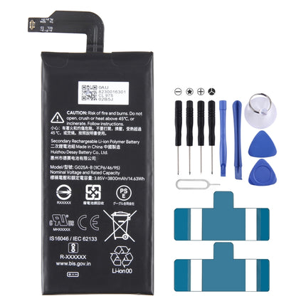 For Google Pixel 5 XL 3800mAh Battery Replacement G025A-B-garmade.com