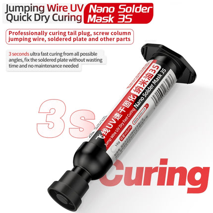 2pcs Qianli MEGA-IDEA Nano Solder Mask 3S Jump Wire UV Dry Fast Curing Glue-garmade.com