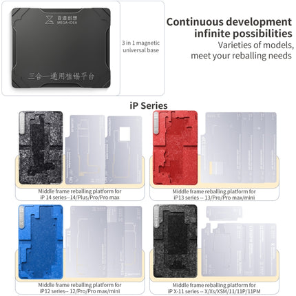 For Huawei Mate 40 Pro Qianli Mega-idea Multi-functional Middle Frame Positioning BGA Reballing Platform-garmade.com