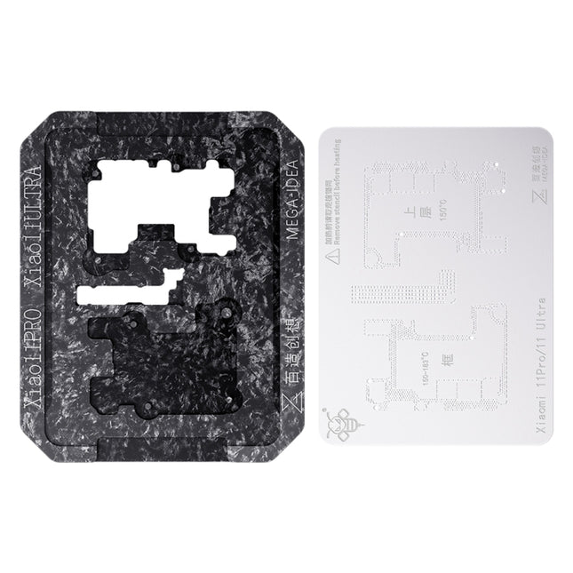 For Xiaomi 11 Pro / 11 Ultra Qianli Mega-idea Multi-functional Middle Frame Positioning BGA Reballing Platform-garmade.com