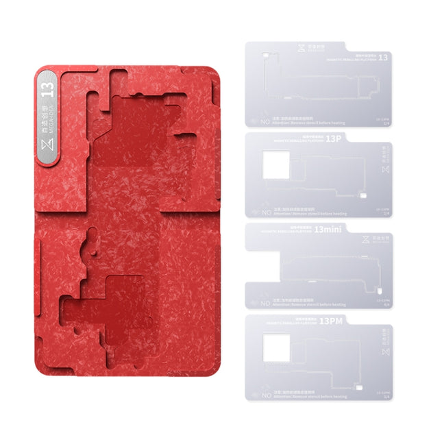 For iPhone 13 Series Qianli Mega-idea Multi-functional Middle Frame Positioning BGA Reballing Platform-garmade.com