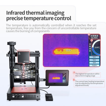 Mega-idea Intelligent Infrared Laser Desoldering Machine, Model:With Microscope Set(US Plug)-garmade.com