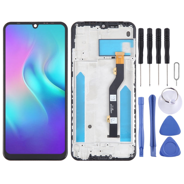 OLED LCD Screen For Tecno Phantom 9 AB7 Digitizer Full Assembly With Frame-garmade.com