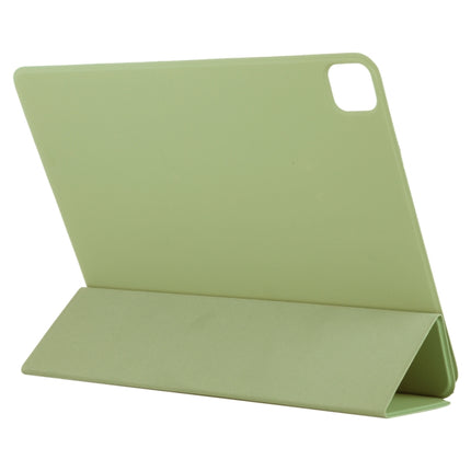 For iPad Pro 11 2022 / 2021 / iPad Pro 11 inch 2020 / Pro 11 2018 / Air 2020 10.9 Horizontal Flip Ultra-thin Double-sided Clip Active Buckle Magnetic PU Leather Tablet Case With Three-folding Holder & Sleep / Wake-up Function(Light Green)-garmade.com