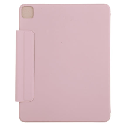 For iPad Pro 11 2022 / 2021 / iPad Pro 11 inch 2020 / Pro 11 2018 / Air 2020 10.9 Horizontal Flip Ultra-thin Double-sided Clip Active Buckle Magnetic PU Leather Tablet Case With Three-folding Holder & Sleep / Wake-up Function(Pink)-garmade.com