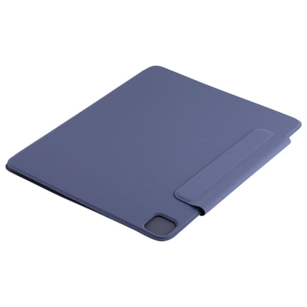 For iPad Pro 11 2022 / 2021 / iPad Pro 11 inch 2020 / Pro 11 2018 / Air 2020 10.9 Horizontal Flip Ultra-thin Double-sided Clip Active Buckle Magnetic PU Leather Tablet Case With Three-folding Holder & Sleep / Wake-up Function(Dark Blue)-garmade.com