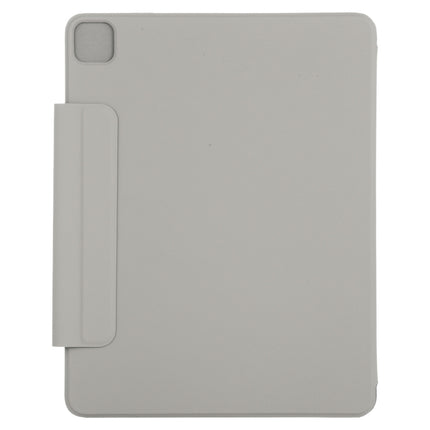 For iPad Pro 11 2022 / 2021 / iPad Pro 11 inch 2020 / Pro 11 2018 / Air 2020 10.9 Horizontal Flip Ultra-thin Double-sided Clip Active Buckle Magnetic PU Leather Tablet Case With Three-folding Holder & Sleep / Wake-up Function(Grey)-garmade.com