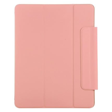 For iPad Pro 12.9 inch(2020) Horizontal Flip Ultra-thin Double-sided Clip Active Buckle Magnetic PU Leather Tablet Case With Three-folding Holder & Sleep / Wake-up Function(Orange)-garmade.com