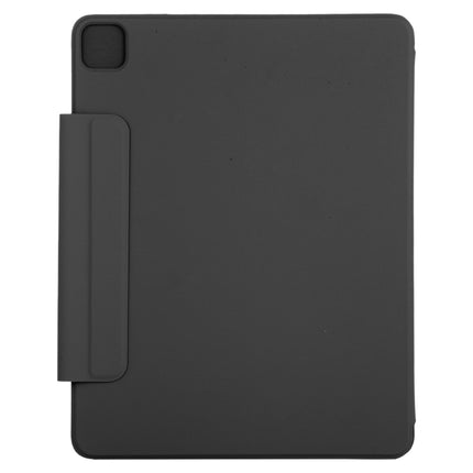 For iPad Pro 12.9 inch(2020) Horizontal Flip Ultra-thin Double-sided Clip Active Buckle Magnetic PU Leather Tablet Case With Three-folding Holder & Sleep / Wake-up Function(Black)-garmade.com