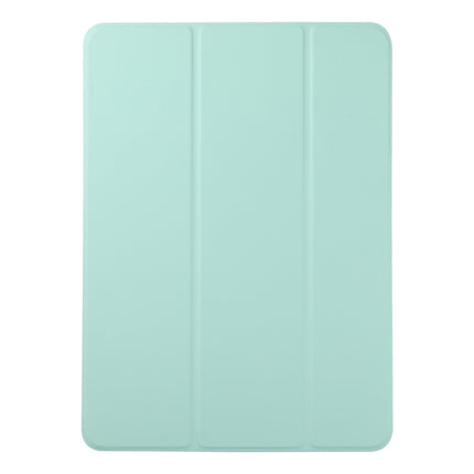 Horizontal Flip Ultra-thin Non-buckle Magnetic PU Leather Tablet Case With Three-folding Holder & Sleep / Wake-up Function For iPad Pro 11 inch (2020) / Pro 11 2018 / Air 2020 10.9(Light Green)-garmade.com
